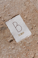 Detalle para testigos de boda personalizado (letra bordada a mano)