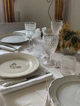 6 vasos cristal con raya el relieve