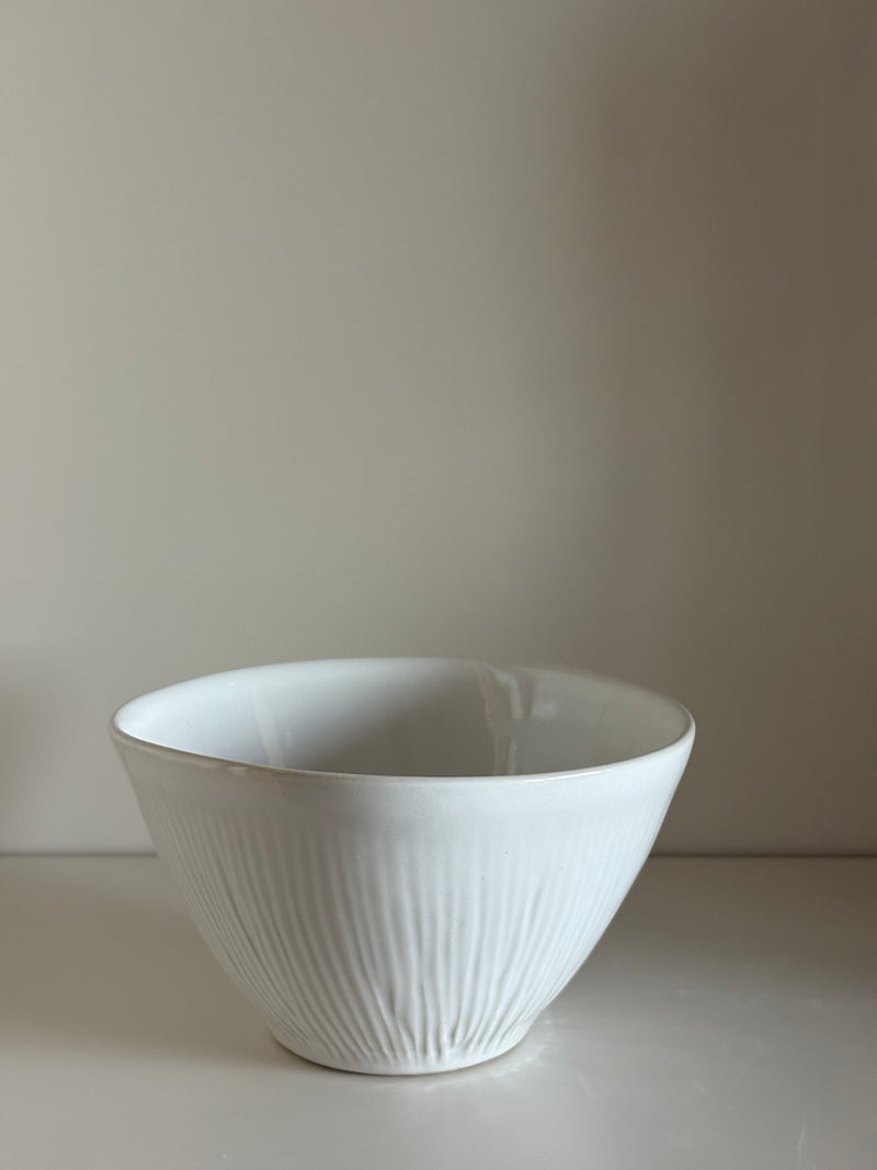 Cuenco rayas relieve