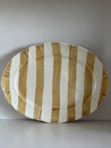 Fuente rayas mostaza