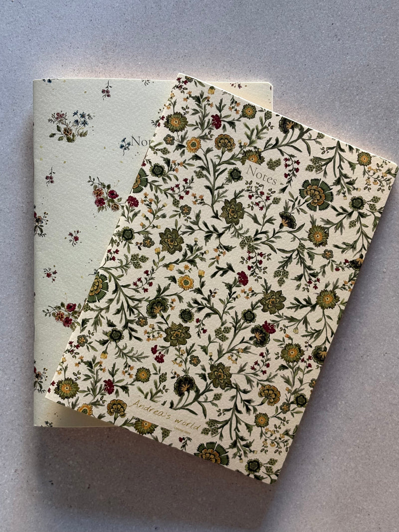 Pack 2 libretas florales